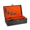 Double Bottle Travel Wine Carrier Case with 4 Piece Wine Accessory Set Photo
