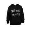 Shut Your Music Note! - Hoodie - Black Photo