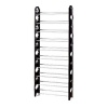 10 Tier Stackable Black Frame Shoe Rack Photo