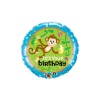 18" Foil Rnd Bday Monkeys Go Bananas 1CTP Photo