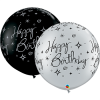 3 Ft Latex Bday Sparkles And Swirls Asst 2CTP Photo
