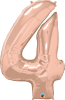 34" Foil Number Four Rose Gold 1CTP Photo