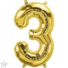 16" Foil Number 3 Gold 1CTP Photo