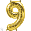 16" Foil Number 9 Gold 1CTP Photo