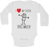 BTSN - I love my sister this much baby grow baby grow L Photo