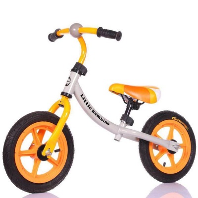 Photo of Little Bambino Balance Bike with Adjustable Seat- Orange and Grey