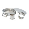12 Piece Stainless Steel Round Cookie Pastry Cutter Molds Set Photo