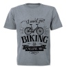Biking is Calling Me - Kids - T-Shirt - Grey Photo