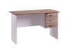 LINX Solitude Work Desk - Sanremo Oak & White Photo