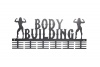 DCDesigners Body building Lady 48 Tier Medal Hanger - Black Photo