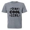 Stay COOL Girl! - Kids T-Shirt - Grey Photo