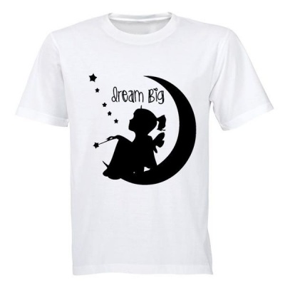 Photo of BuyAbility Dream Big - Moon and Stars! - Kids T-Shirt - Grey