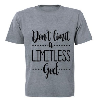 Photo of BuyAbility Don't limit a Limitless God! - Kids T-Shirt - Grey