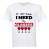 At My Age I Need My Glasses! - Kids T-Shirt - Grey Photo