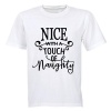 Nice with a touch of Naughty! - Kids T-Shirt - Grey Photo