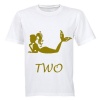 Mermaid - TWO - Kids T-Shirt - White Photo