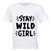 Stay WILD Girl! - Kids T-Shirt - White Photo