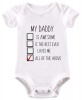 BTSN - My Daddy is all the above baby grow Photo