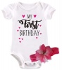 BTSN -My First Birthday baby grow & headband Photo