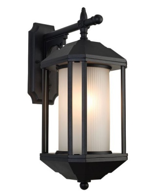 Photo of Outdoor Down Facing Aluminium wall light with Frosted Glass L519