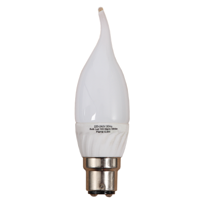 Photo of 5 Watt LED B22 Flame Bulb 3000k