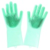 Magic Silicone Scrubber Rubber Cleaning Gloves Photo