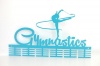 DCDesigners Gymnastics Ribbon 48 Tier Medal Hanger - Turquoise Photo