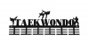 DCDesigners Taekwondo 3 figure 48 Tier Medal Hanger - Black Photo