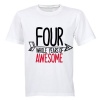 FOUR Whole Years of Awesome! - Kids T-Shirt - White Photo