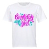 Mermaid Birthday Girl - Kids T-Shirt - White Photo