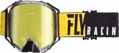 Photo of Fly Racing Fly Zone Pro Black/Yellow/Gold Mirror Goggle