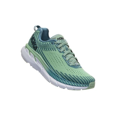 Photo of Hoka One One Women's Clifton 5 Road Running Shoes - Lichen Blue