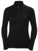 Helly Hansen Womens W HH Lifa Merino 1/2 Zip - Black Photo