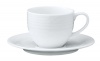 Noritake - Arctic White Tea Cups & Saucers - Set of 4 Photo