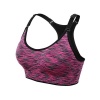 VEQKING Quick Dry Wireless Womens Gym Sports Bra Purple