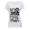 My Kids have Paws - Ladies - T-Shirt - White Photo