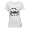 What Wine Pairs with Squats - Ladies - T-Shirt - White Photo
