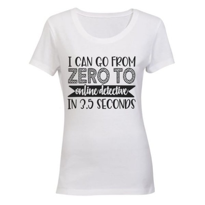 Photo of Zero to Online Detective! - Ladies - T-Shirt - White