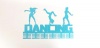 DCDesigners 3 Figure Dancing 48 Tier medal hanger - Turquoise Photo