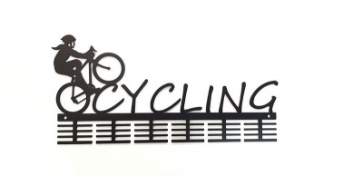 Photo of Medal Hanger Specialists DC Designers DCDesigners Cycling Lady 48 Tier medal hanger - Black