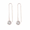 Civetta Spark Lena Chain Pierced Earring - Swarovski Clear Crystal Rosegold Photo