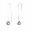 Civetta Spark Lena Chain Earring - Swarovski Vintage Rose Crystal Rosegold Photo