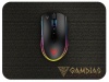 Gamdias ZEUS M2 RGB Optical Gaming Mouse with NYX E1 Gaming Mouse Mat Console Photo