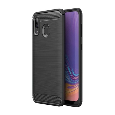 Photo of TUFF-LUV Carbon Fibre Style Armour Case for Galaxy A30 - Black