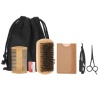 6 Piece Portable Mens Beard Care Shaver Shaving Brush Kit Photo