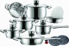 Leopard German Designed 16-Piece Stainless Steel Cookware Set Photo
