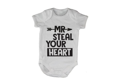 Photo of BuyAbility Mr. Steal Your Heart - Arrow Design - Baby Grow