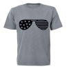 American Inspired Glasses! - Adults - T-Shirt - Grey Photo