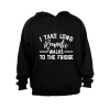 I Take Long Romantic Walks to the Fridge - Hoodie - Black Photo
