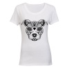 Dog Art - Ladies - T-Shirt - White Photo